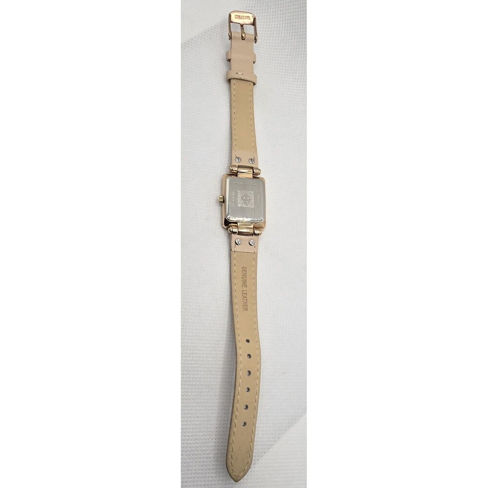 Women's Anne Klein AK/3752 Taupe Dial Rose Gold Case Tan Leather Strap Watch 03 - Picture 8 of 9